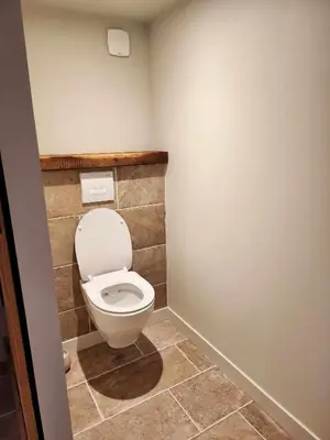 Salle de bains dans l'établissement Ti Ar Kalon, maison proche de Quimper
