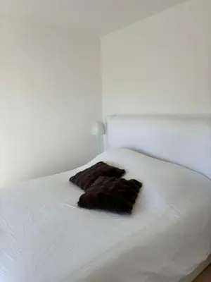 Un ou plusieurs lits dans un hébergement de l'établissement La maison de Julia - Piscine privée