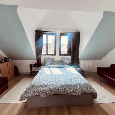 Sweet Leon - grande chambre baignoire vue mer