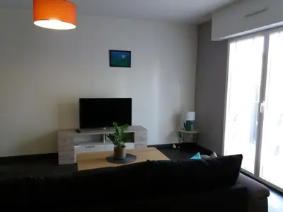 Télévision ou salle de divertissement dans l'établissement Appartement au centre-ville Concarneau
