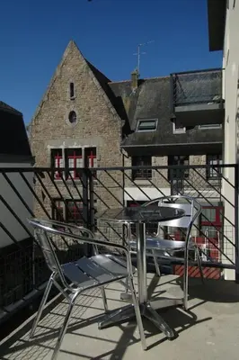 Balcon ou terrasse dans l'établissement Appartement au centre-ville Concarneau
