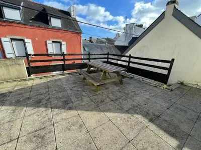 Balcon ou terrasse dans l'établissement Le Grand Large - Appartement Centre Concarneau