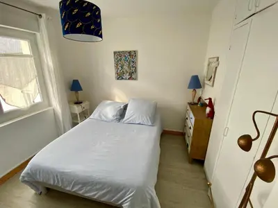 Un ou plusieurs lits dans un hébergement de l'établissement Avril - Appartement Centre Ville Concarneau