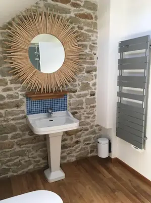 Salle de bains dans l'établissement Le Récif, maison indépendante Corniche de la mer