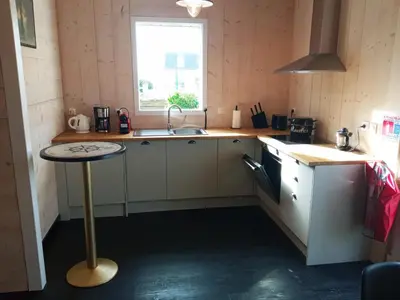 Cuisine ou kitchenette dans l'établissement Chez Fanch