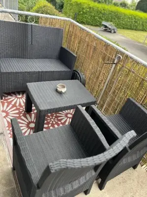 Coin salon dans l'établissement Appartement Etape en presqu'île