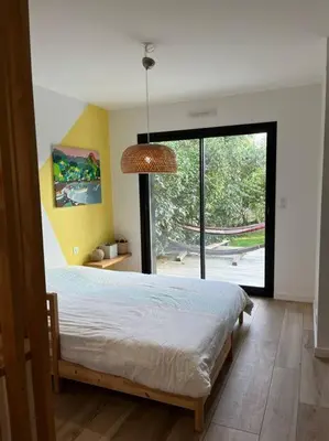 Un ou plusieurs lits dans un hébergement de l'établissement Villa au Coeur de la presqu'ile