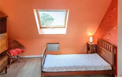 Un ou plusieurs lits dans un hébergement de l'établissement Holiday Home Fleurac P-697