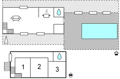 Plan de l'établissement Amazing Home In Elliant