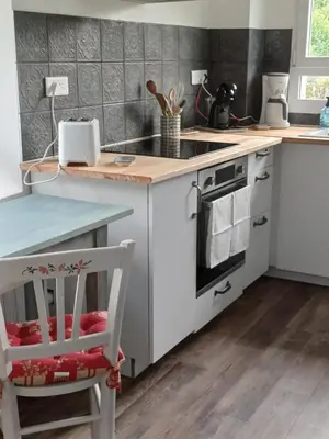 Cuisine ou kitchenette dans l'établissement O'TY'ZOISEAUX - Plus proche de la nature - Meublé tourisme classé 4 étoiles