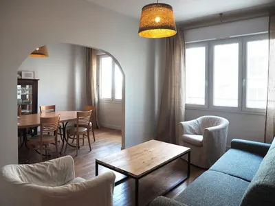 Coin salon dans l'établissement Appartement au cœur de Brest
