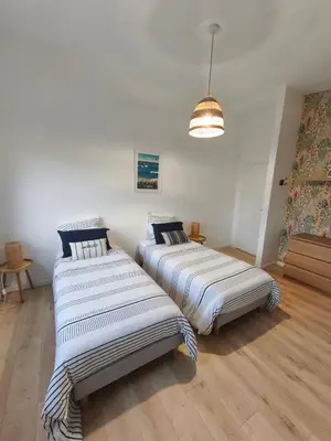 Un ou plusieurs lits dans un hébergement de l'établissement Maison Penmarc'h 800 m plage, 10 mn Guilvinec et La Torche