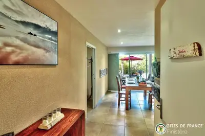 Plan de l'établissement LocaLise - A80 - La villa blanche - Côté jardin - Plain-pied - Wifi inclus - Draps inclus - Animaux bienvenue