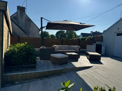 Jardin de l'établissement Villa Ty PY : Charme moderne et tranquillité