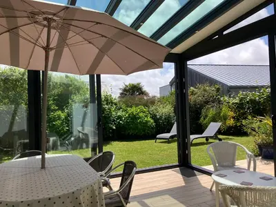 Jardin de l'établissement Maison à 200m des plages de Brignogan - Holiday Home-Fereinhaus
