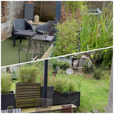 Jardin de l'établissement TY MAI - petite maison proche plages et commerces