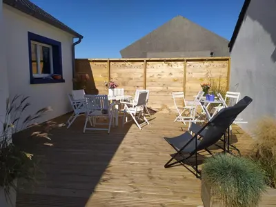 Terrasse ou espace extérieur de l'établissement L'Atelier de Mézareun