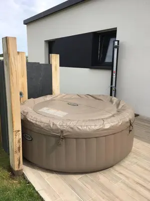 Plan de l'établissement Maison cosy à 300m de la plage avec spa