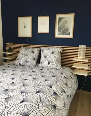 Un ou plusieurs lits dans un hébergement de l'établissement Maison cosy à 300m de la plage avec spa