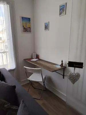 Coin salon dans l'établissement Appartement Lumineux-Coeur de ville & plages