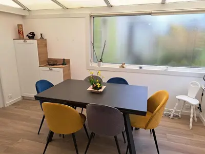 Cuisine ou kitchenette dans l'établissement Holiday Home in Guisseny near the Beach