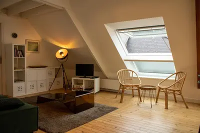 Télévision ou salle de divertissement dans l'établissement Ar Bili/Vue mer/Wifi