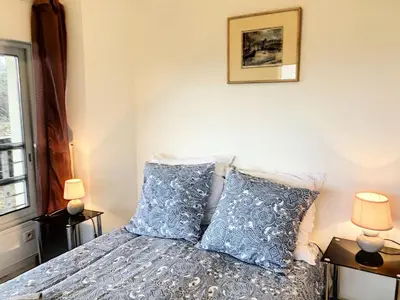 Un ou plusieurs lits dans un hébergement de l'établissement Résidence H06-trebeurden - Villa vue mer plage et coucher de soleil MAE-3444