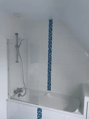 Salle de bains dans l'établissement Villa Ty Loin vue mer 5 personnes