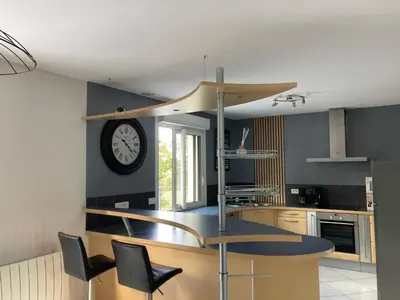Cuisine ou kitchenette dans l'établissement Villa Ty Loin vue mer 5 personnes