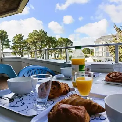 Bénodet: appartement 3* à 50m de la plage avec terrasse et ascenseur - FR-1-481-157