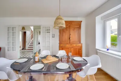 Coin salon dans l'établissement Belle maison pour 6 - Découverte du Pays Bigouden