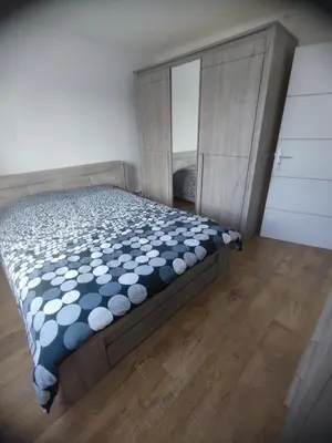 Un ou plusieurs lits dans un hébergement de l'établissement Chambre double- SDB et WC Privé