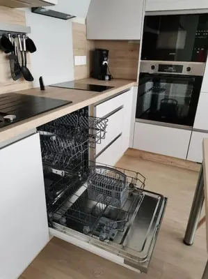 Cuisine ou kitchenette dans l'établissement Le Stoubenn, raffiné et chaleureux