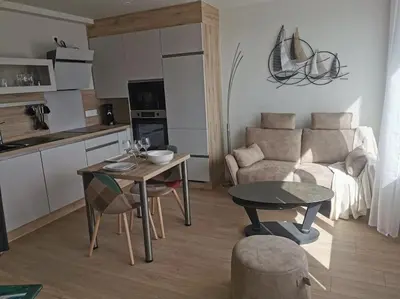 Cuisine ou kitchenette dans l'établissement Le Stoubenn, raffiné et chaleureux