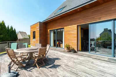 Balcon ou terrasse dans l'établissement Cocon vert proche mer