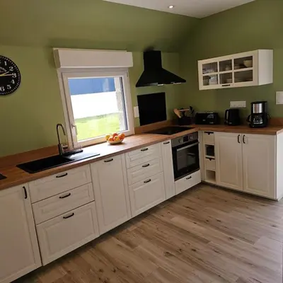 Cuisine ou kitchenette dans l'établissement La longère des Abers