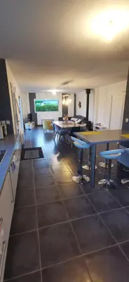 Cuisine ou kitchenette dans l'établissement Ty Caromel