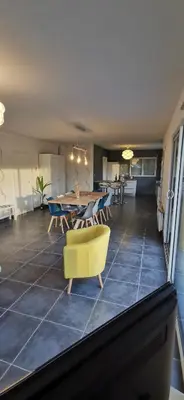 Cuisine ou kitchenette dans l'établissement Ty Caromel