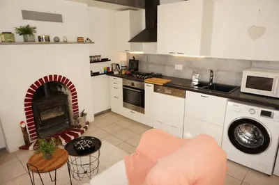 Cuisine ou kitchenette dans l'établissement Ma petite maison bretonne
