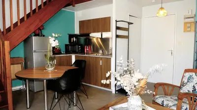 Cuisine ou kitchenette dans l'établissement FLOREVA 22 entre Plage et Thalasso - Internet fibre