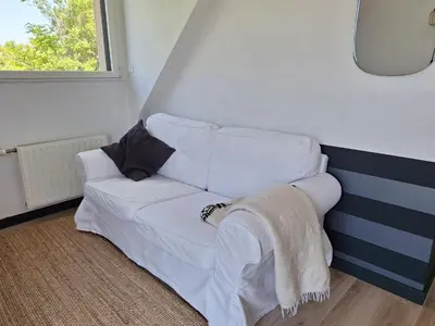 Un ou plusieurs lits dans un hébergement de l'établissement Côté West - Spacieuse Chambre d'Hôtes - Confort, Accueil personnalisé - Petit déjeuner compris