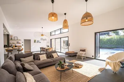 Coin salon dans l'établissement Villa Loki - A 700m de la mer !