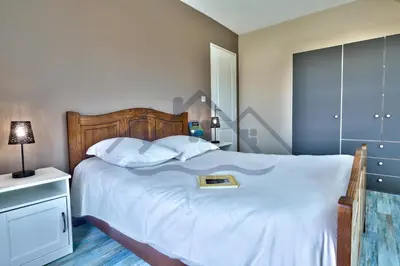 Un ou plusieurs lits dans un hébergement de l'établissement LocaLise - M19 - Ty Mervent - Maison avec jardin clos - A 2 pas de la plage - animaux admis - wifi inclus - draps inclus