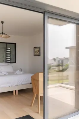 Un ou plusieurs lits dans un hébergement de l'établissement AR SKOL - Magnifique duplex face à la mer