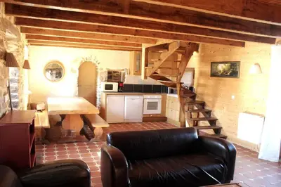Cuisine ou kitchenette dans l'établissement La Colline Aux Écureuils