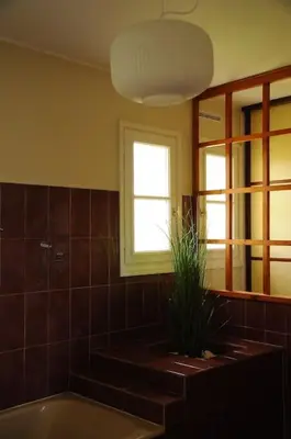 Salle de bains dans l'établissement Les hauts de Kerdilis