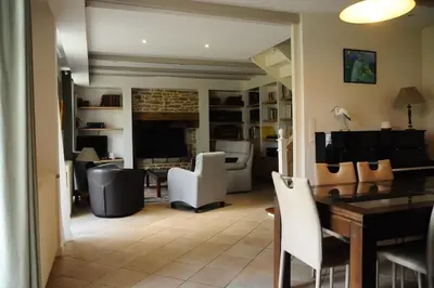 Coin salon dans l'établissement Les hauts de Kerdilis