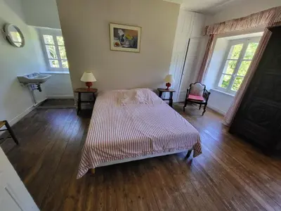 Un ou plusieurs lits dans un hébergement de l'établissement 607-Manoir de Pompren