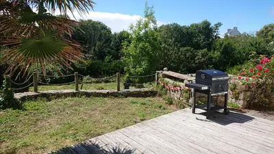 Jardin de l'établissement 698-Villa du Fautec Proche plages