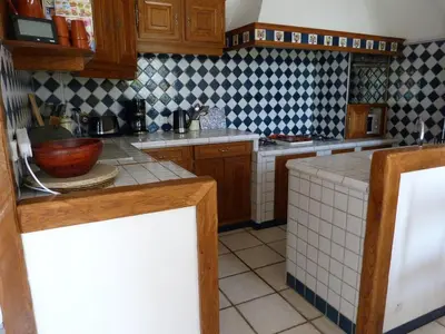 Cuisine ou kitchenette dans l'établissement 634-Villa Ker Ys a 300m de la plage